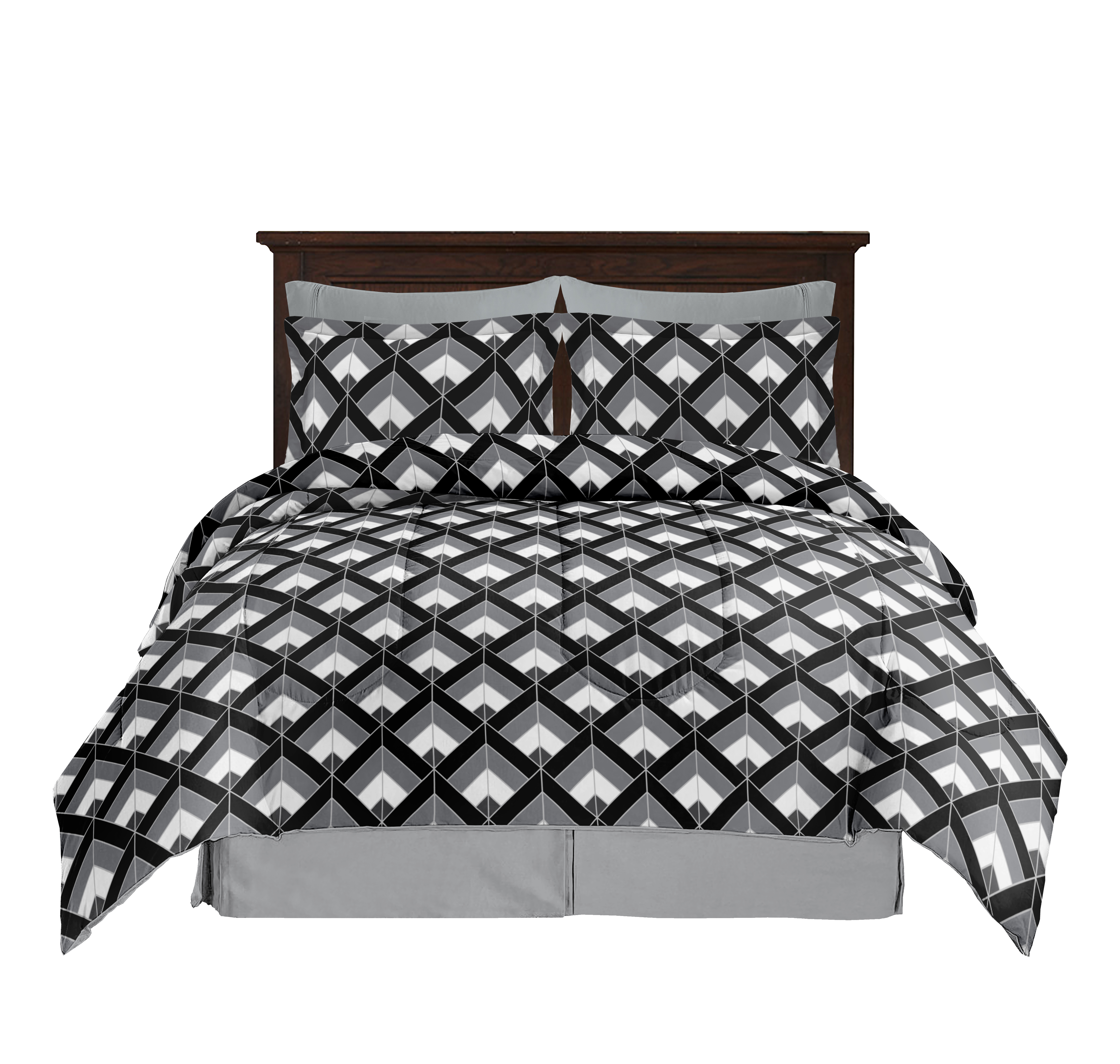 3pc printed Comforter Set bedding