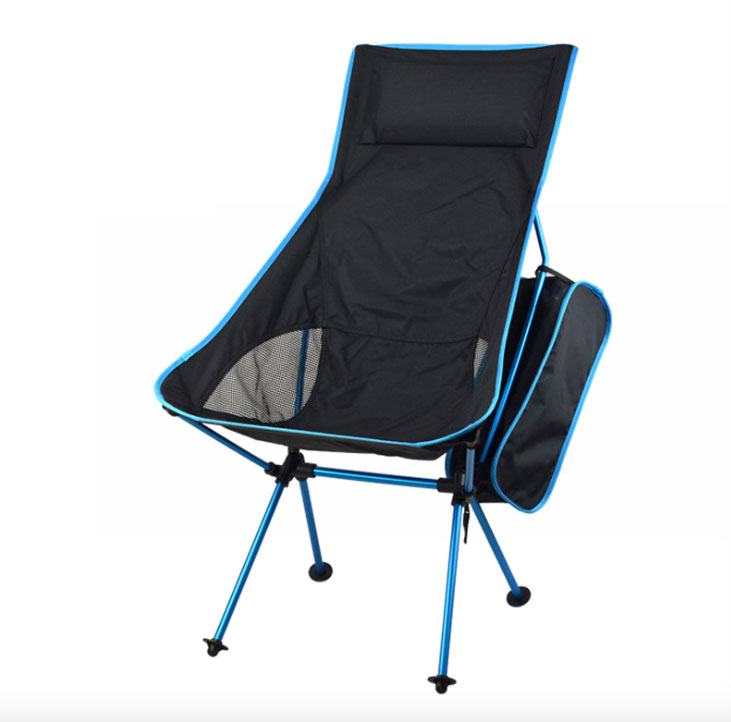 High back ultralight camping chair