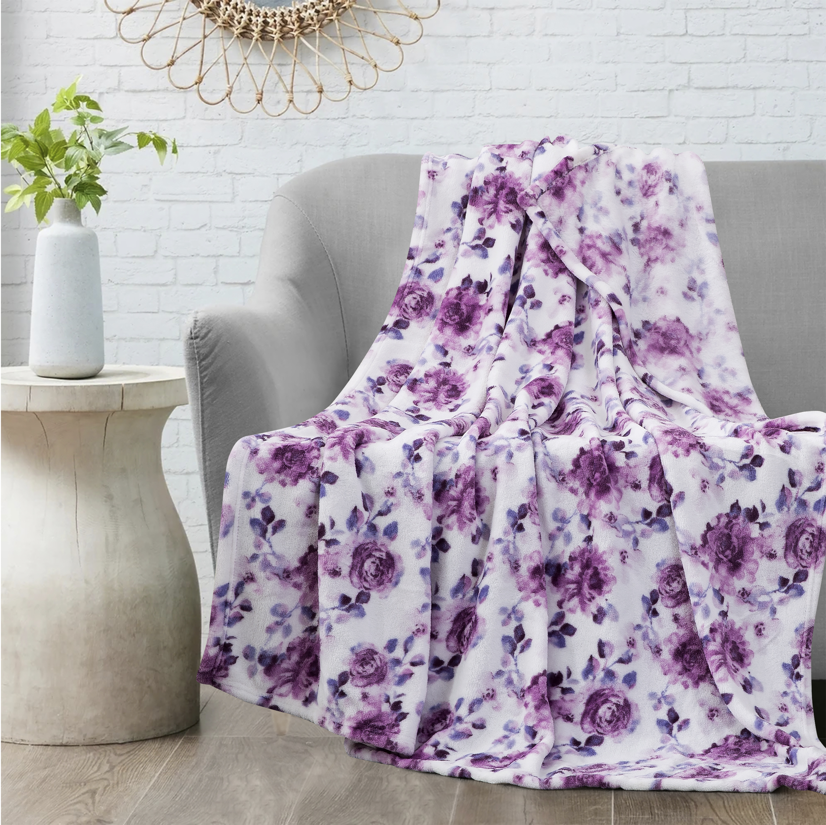 Printed Flannel Blanket/Throw