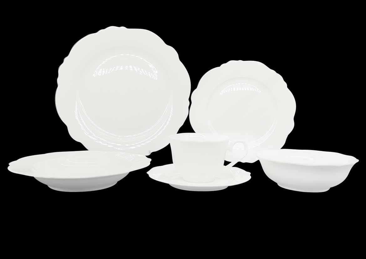 Embossed new bone china - wave