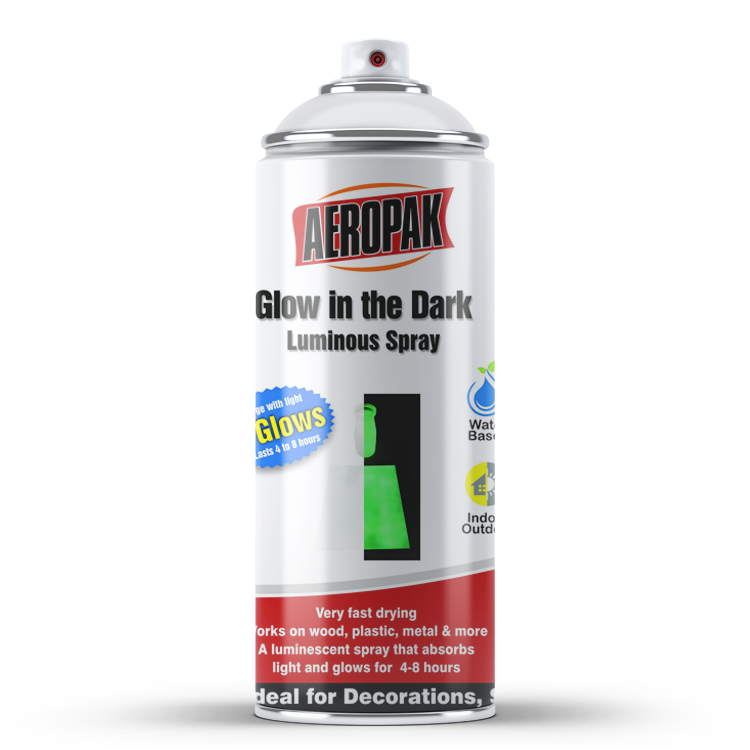 Aeropak 400ml Aerosol Colorful Glow In The Dark Spray Paint Luminous Spray Paint