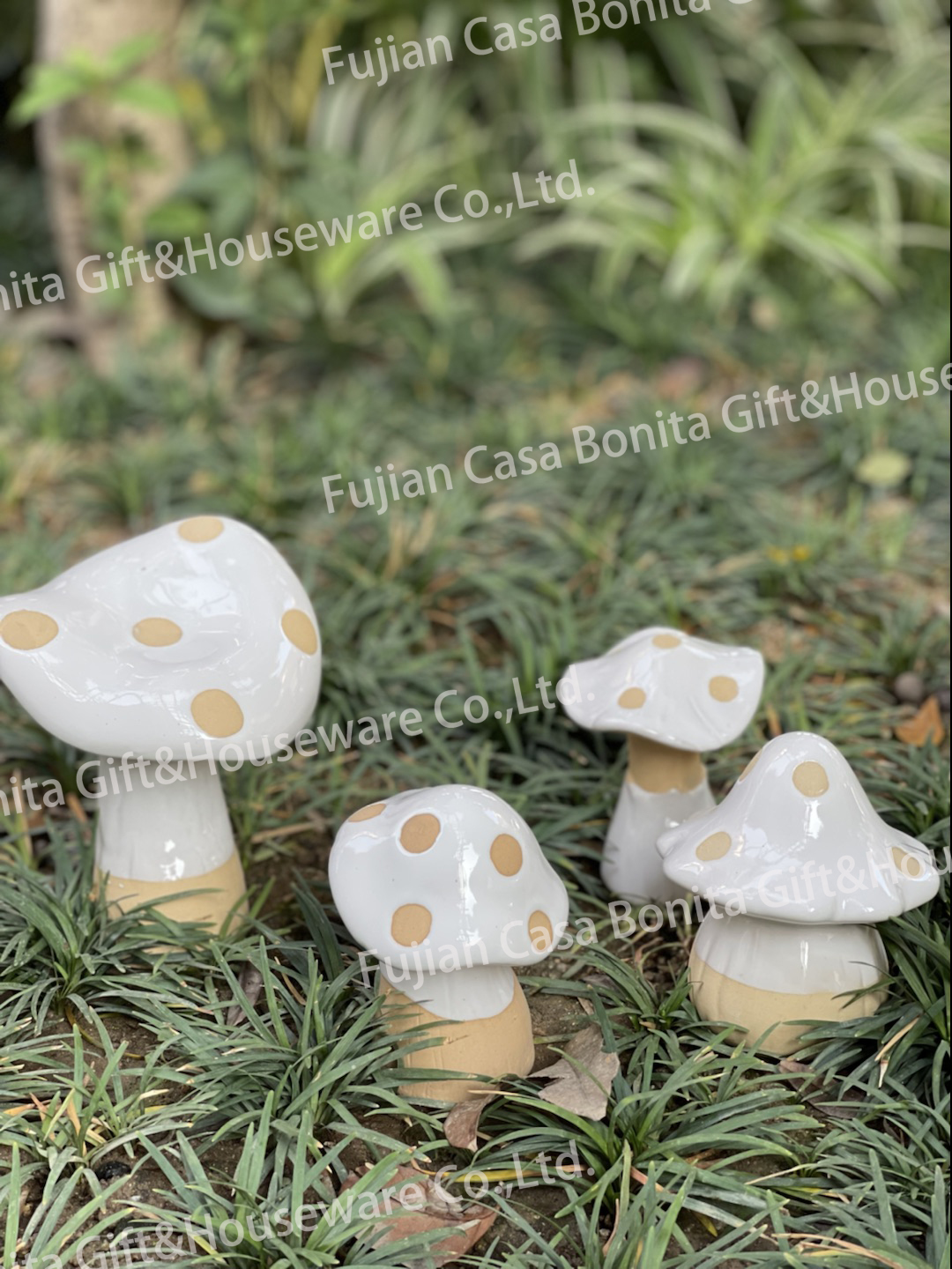 Garden mushroom ornaments