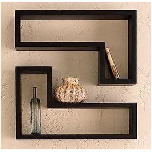 L-shaped wall frame