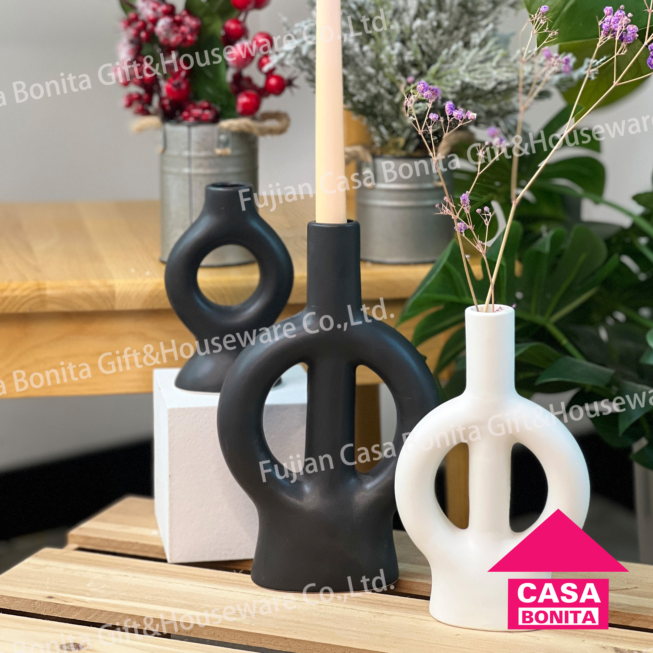 Nordic candle holder decoration