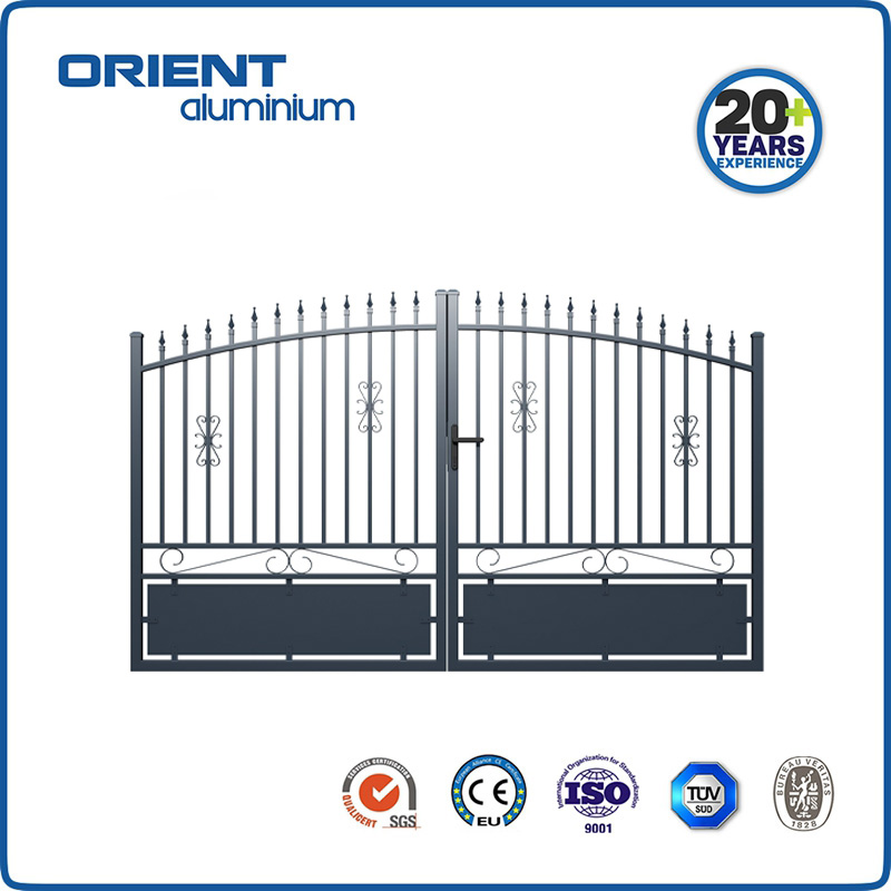Best Quality Aluminium Modern Swing Driveway Gates Powder Coating Automatic Swing Gate for House