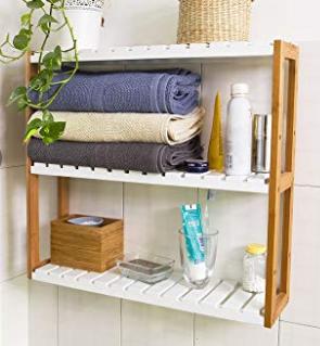 white wall rack
