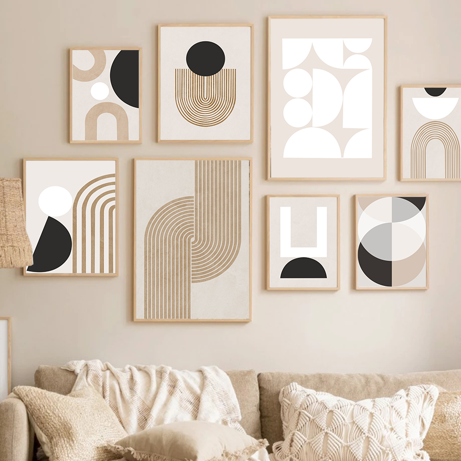 Modern minimalist line ps frame canvas home decoration painting