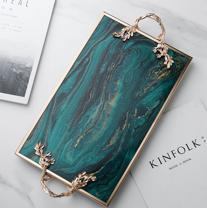 decorative tray with orient handle