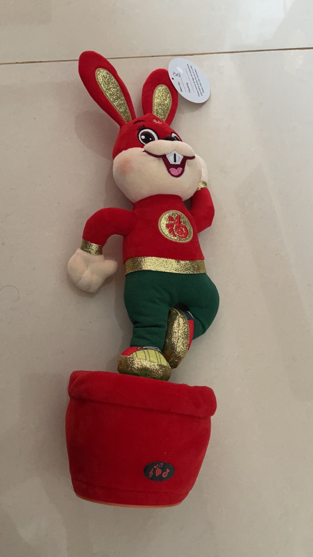 Electric plush toy rabbit
