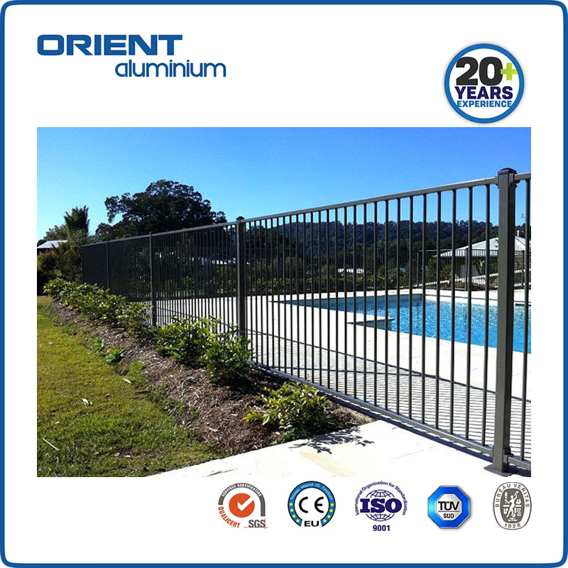 Custom Decorative Aluminium Garden Fence, Aluminium Pool Fence Spear Top Fence