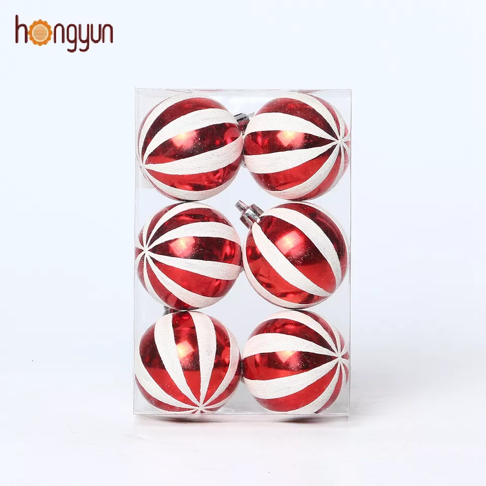 Christmas Tree Ornaments 6CM Plastic Christmas Ball