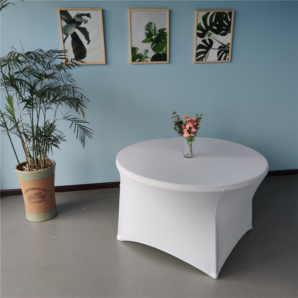 Round spandex table cover