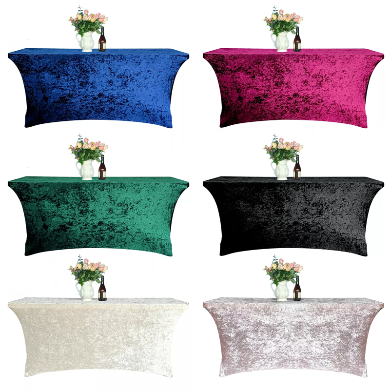 6ft spandex velvet table cover