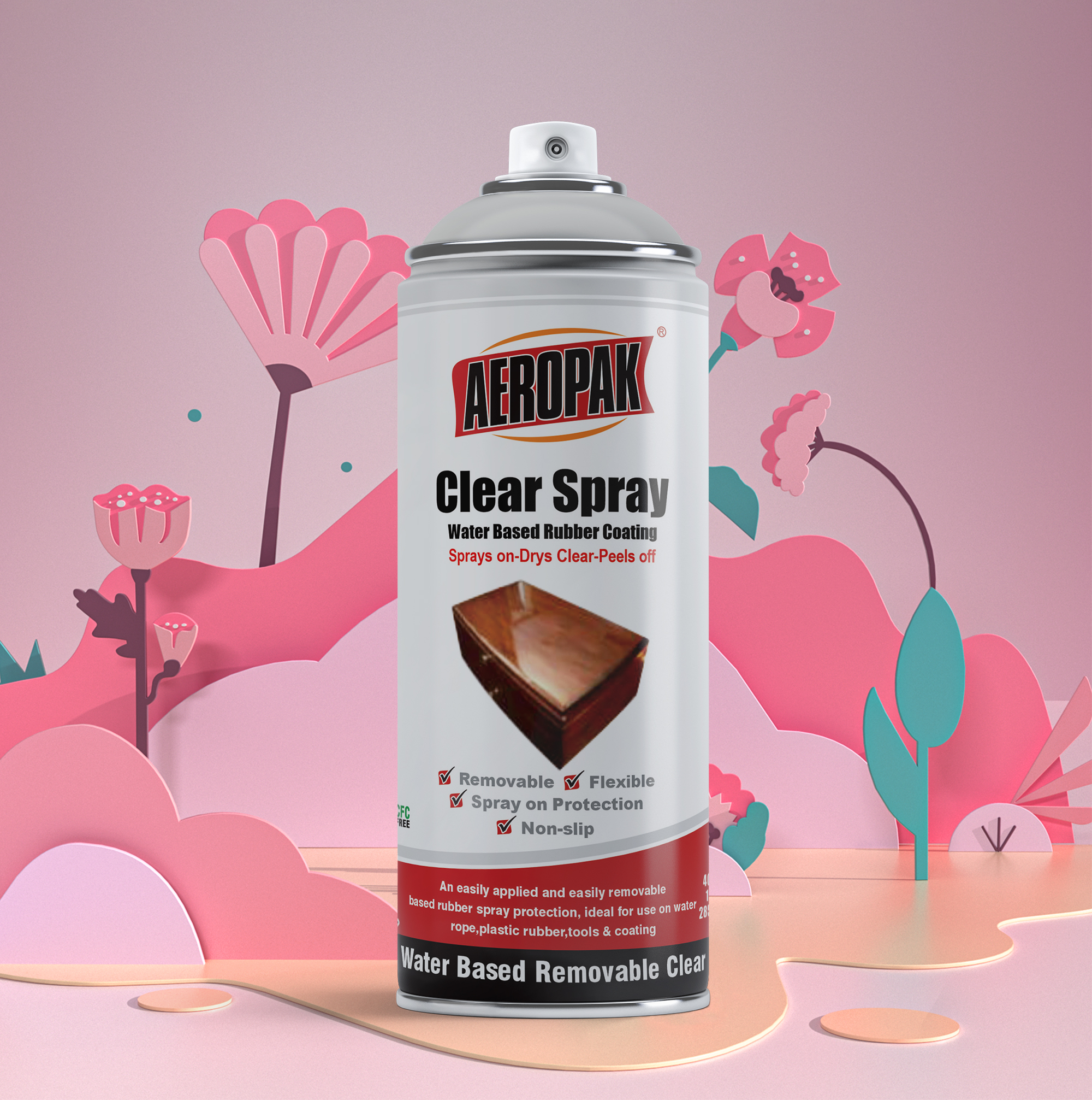 Aeropak 400ml Aerosol Clear Lacquer Spray Paint