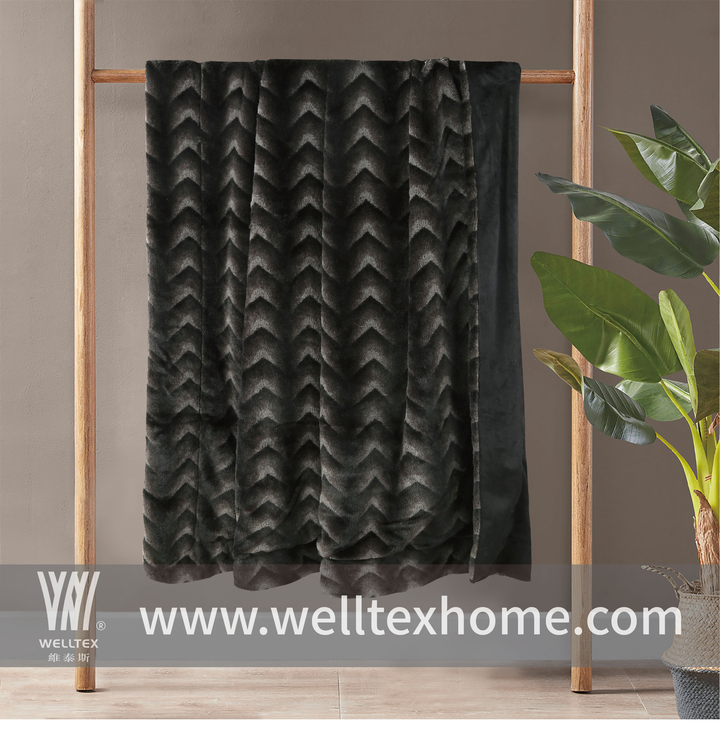 PV Fleece Blanket in printed 125x150cm