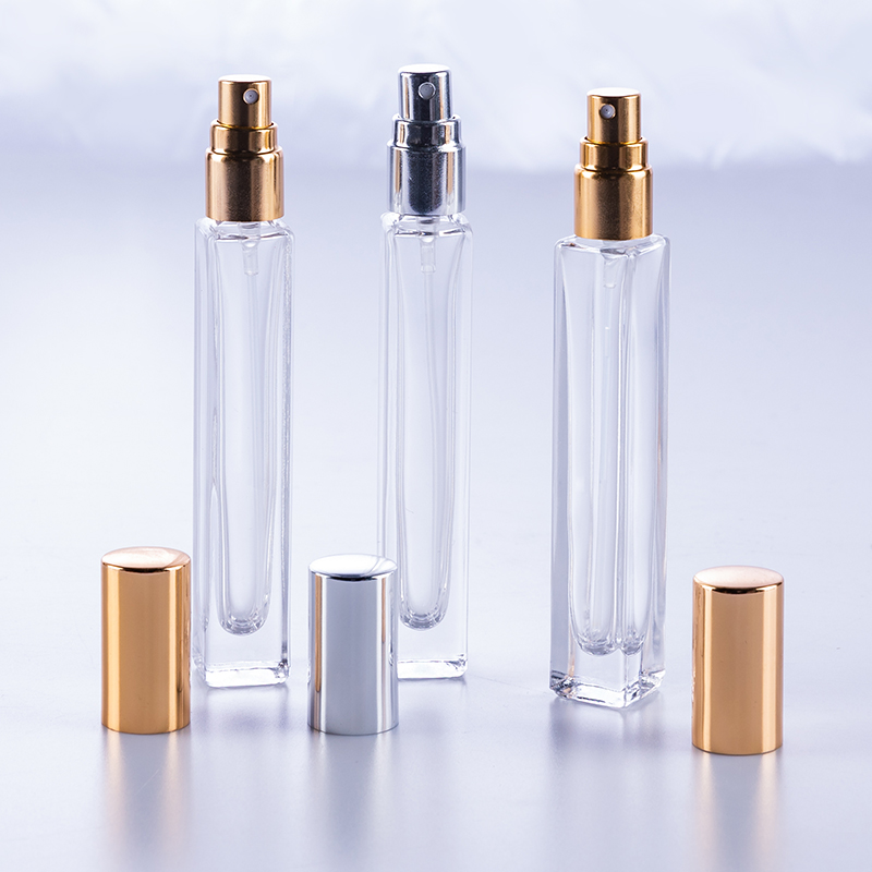 10ml clear perfume glass bottle with sprayer