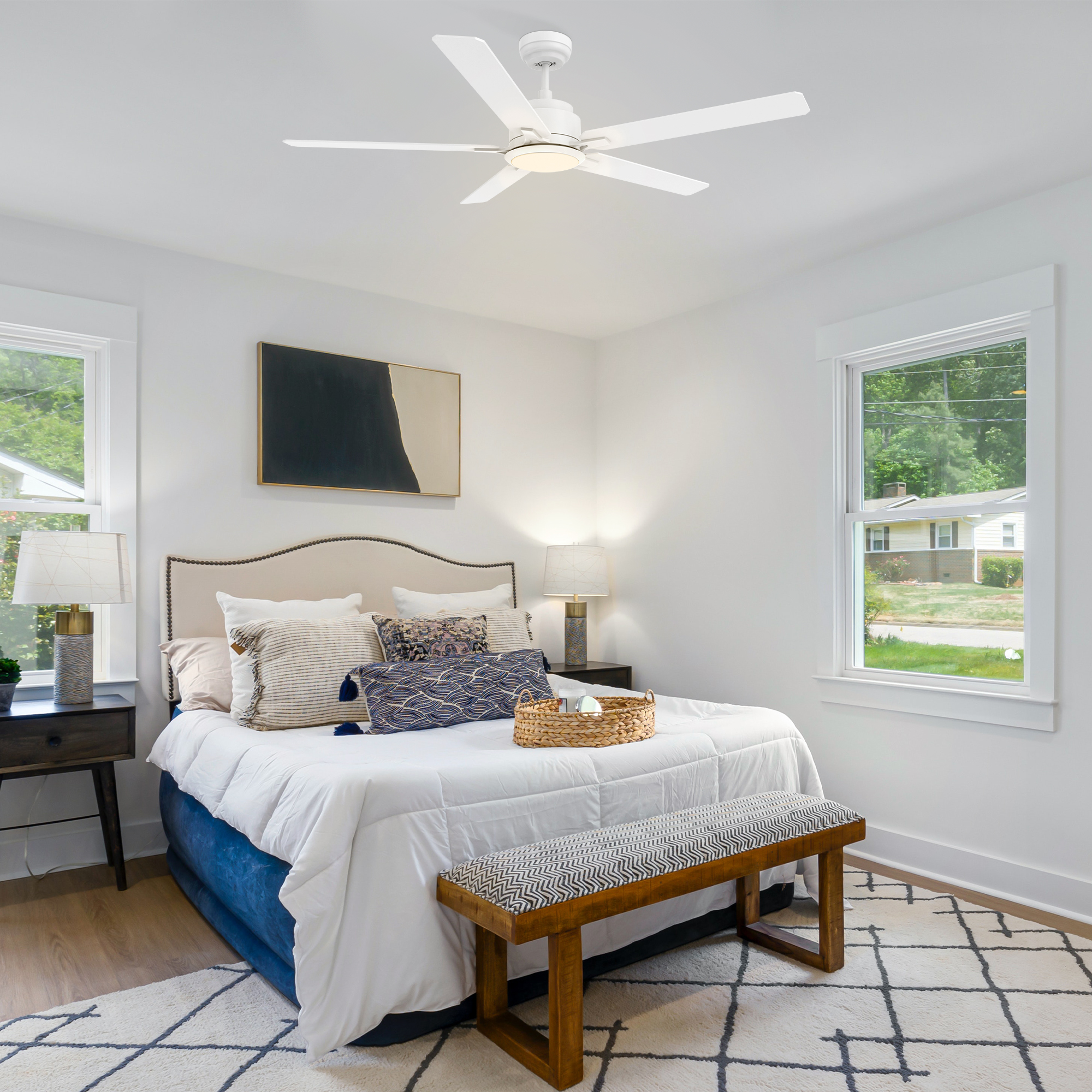 52 Inch Smart Ceiling Fan With Light