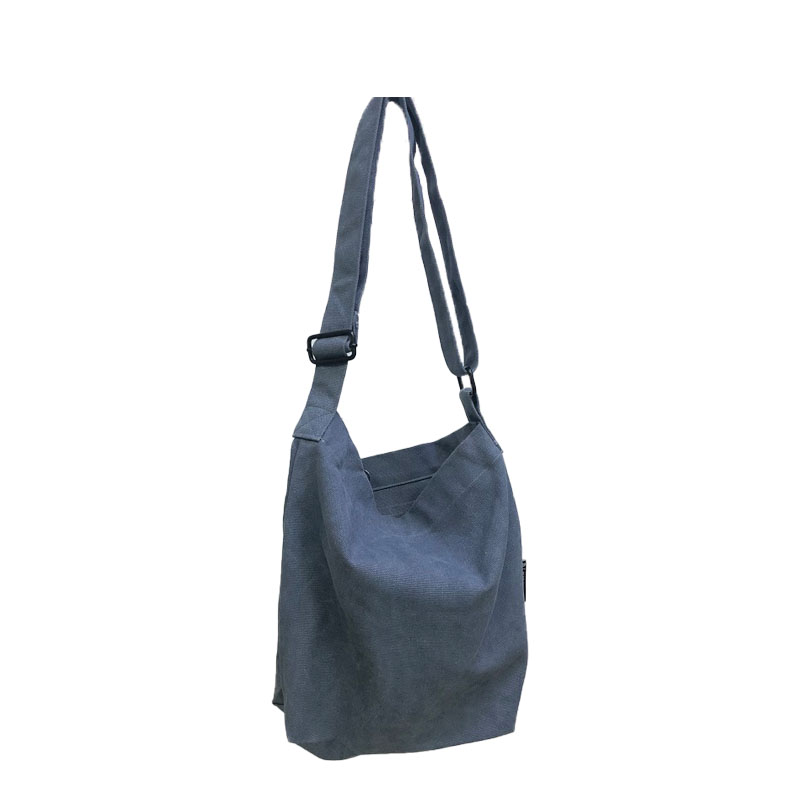 16OZ washed cotton single-shoulder bag