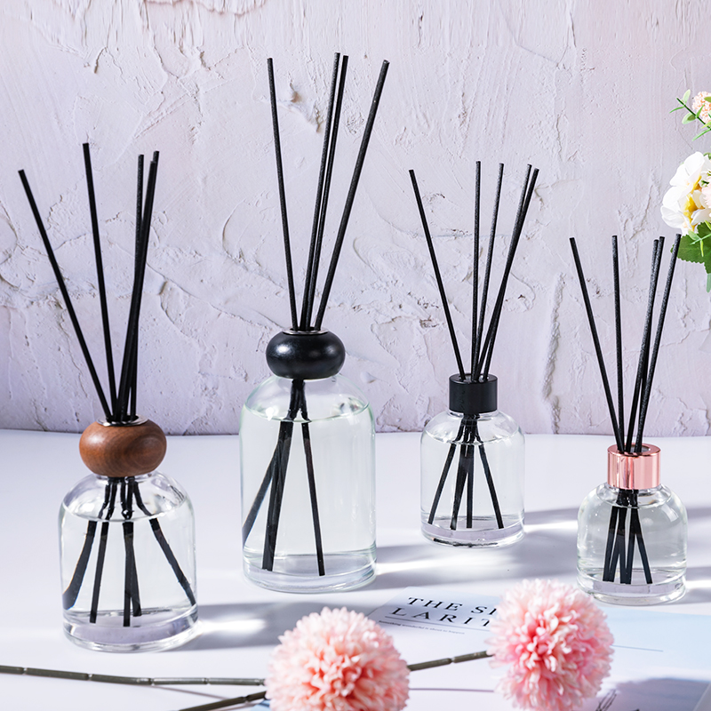 380ml transparent reed diffuser glass bottle with screw top