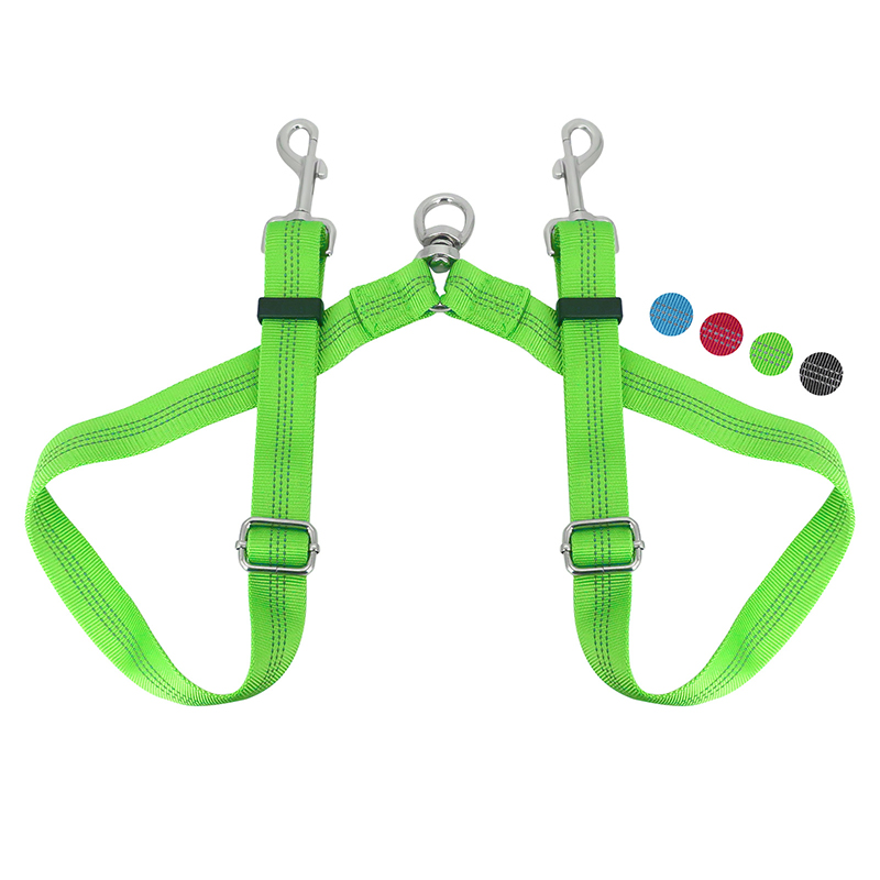 Nylon Double Dog Leash