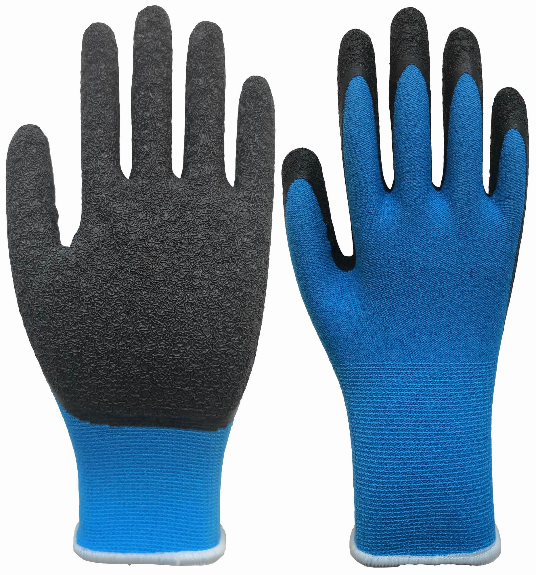 Bamboo Gardening gloves,foam latex palm coated glove with color printing liner, softer feeling