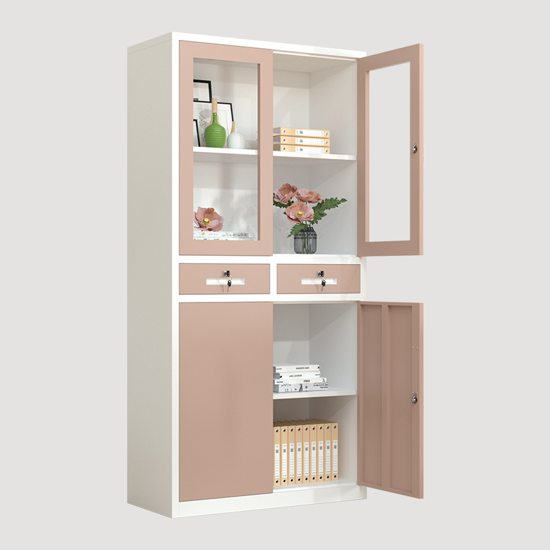 Steel filing cabinet with 2 drawers