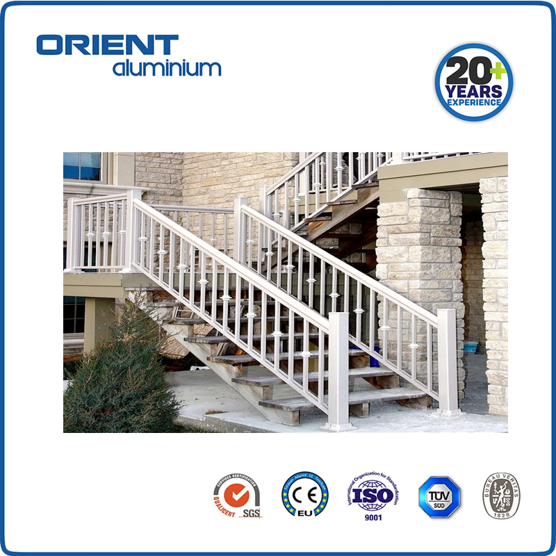 Outdoor Stair Aluminum Railings Handrails /Porch Railings and Posts