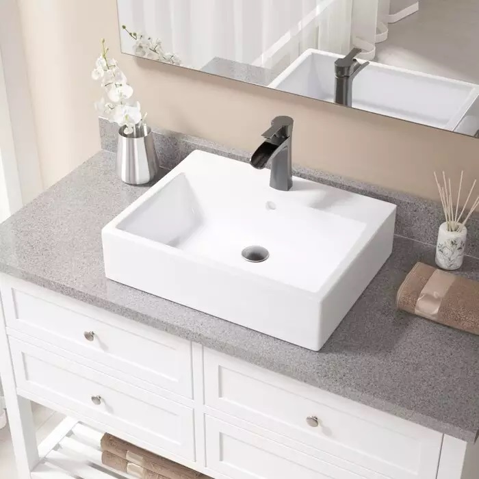 SUNRISE White ceramics wash basin LB81021