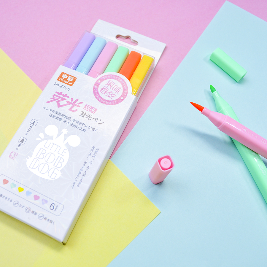 831 Twin-tip color markers - square shape