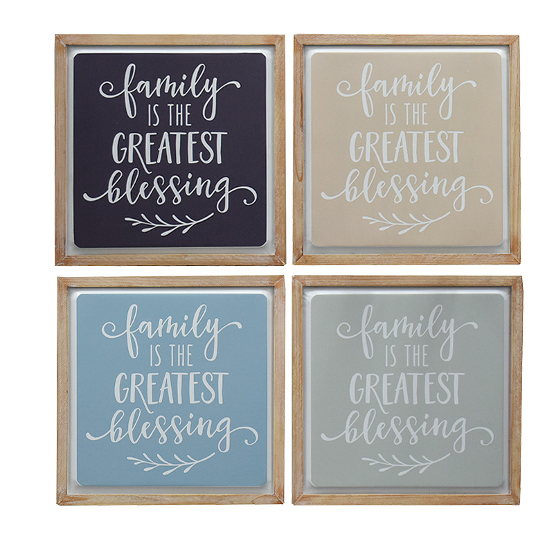 Farmhouse Decor Wood Framed Metal Signs Wall Decor Art Sing Farmhouse Decor