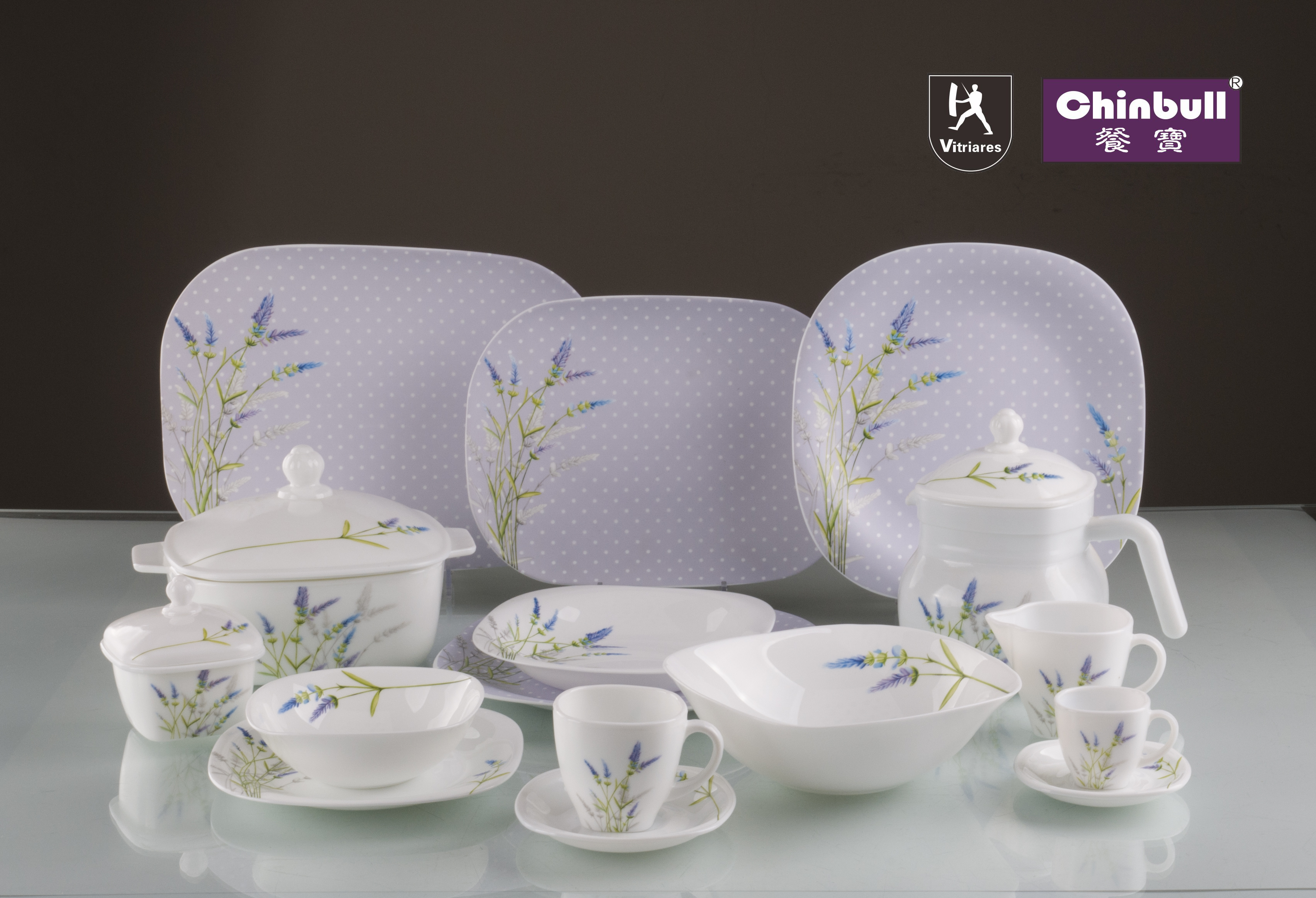Opal Glassware 66pcs Square