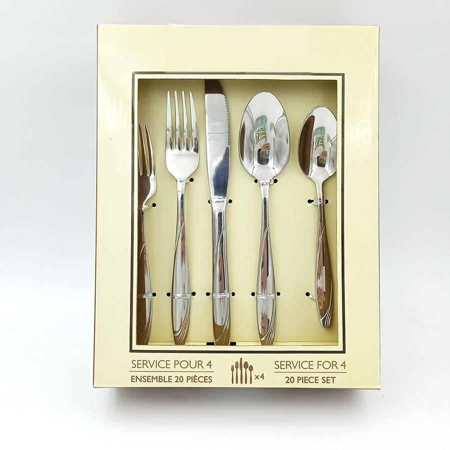 20 pieces cutlery set of high quality 304 stainless steel