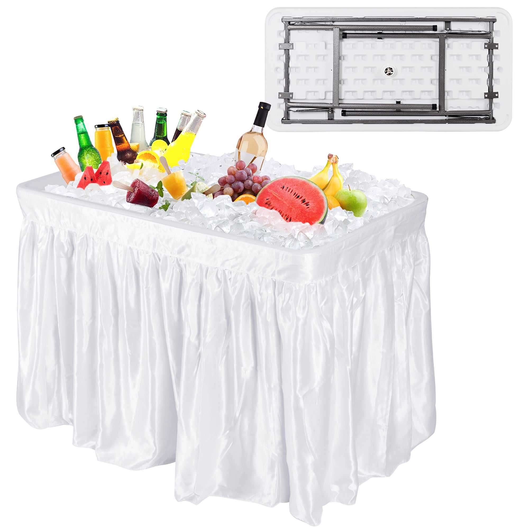 Stain Ice Cooler Table Skirt