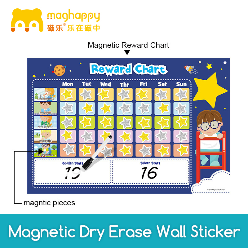 Magnetic Dry Erase wall sticker---Reward chart