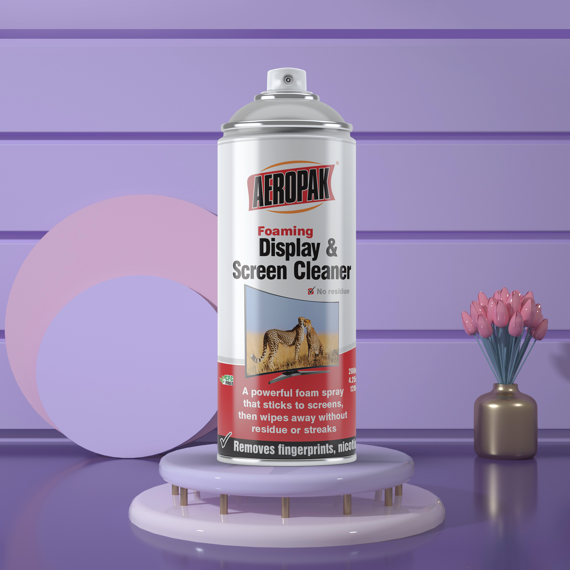 Aeropak 200ml Aerosol Computer Screen Cleaner Spray