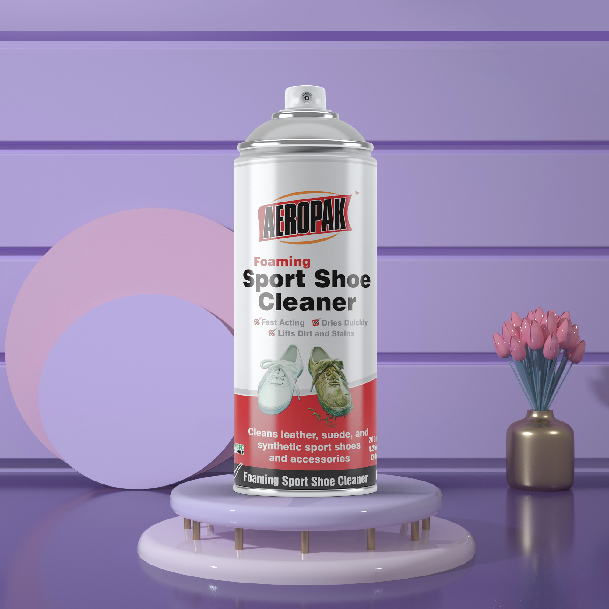 Aeropak 200ml Aerosol Sport Shoe Cleaner Spray