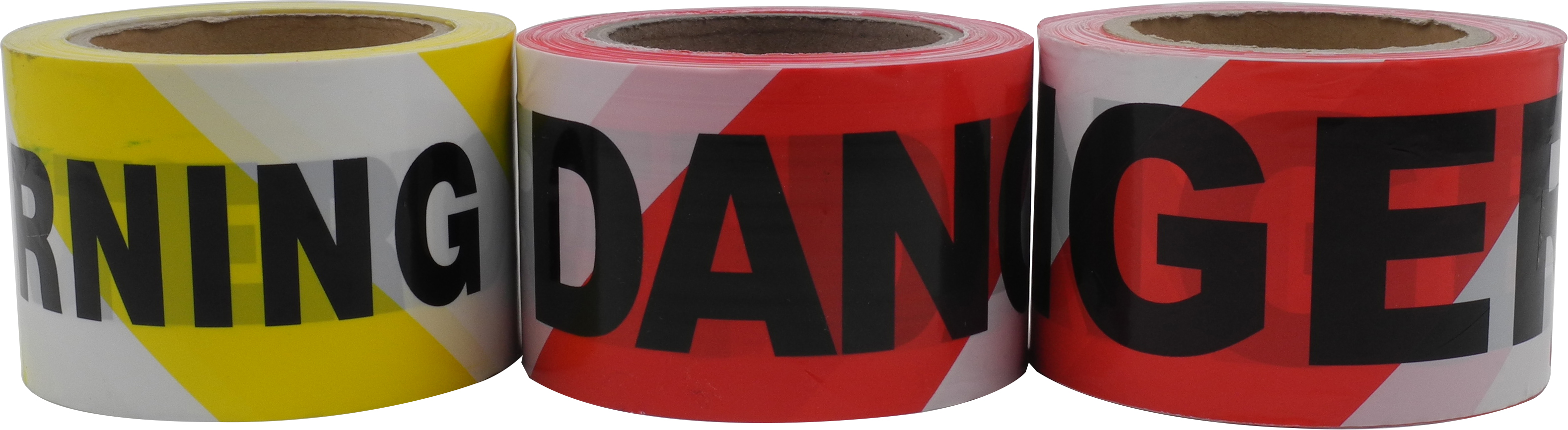 Caution Tape, Dual Color with Lettered
