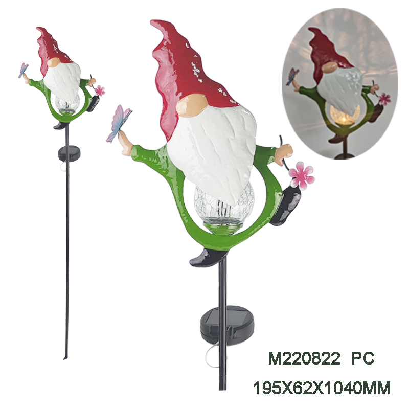 Gnome solar stake