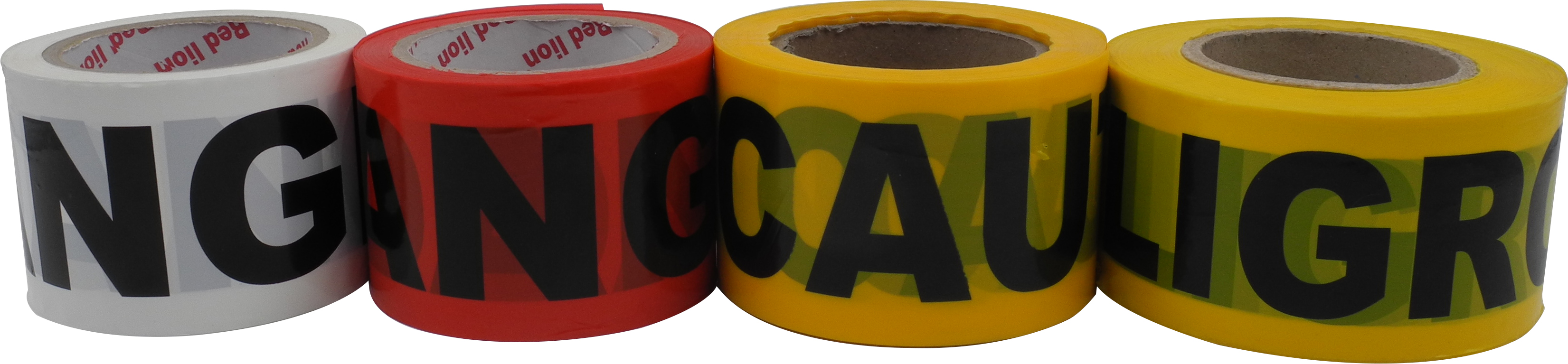 Caution Tape, Single Color with Lettered