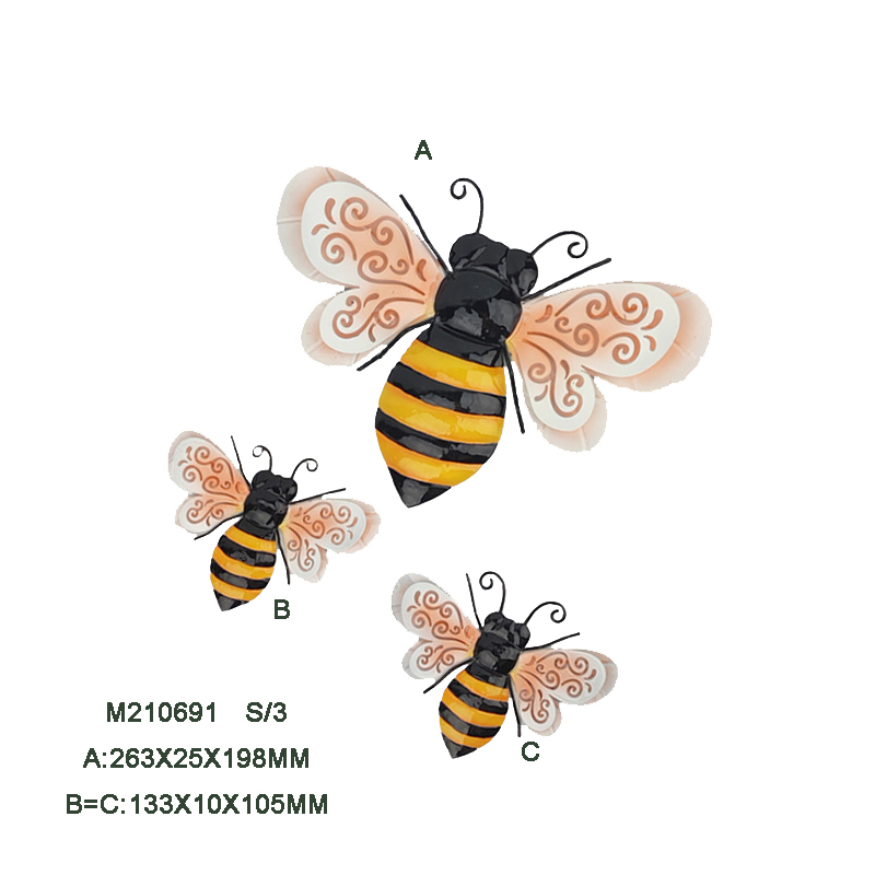Metal Bee wallplaque