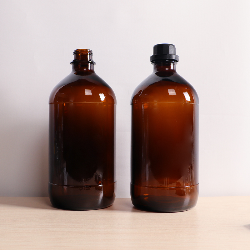 2.5L amber glass pharmaceutical bottle