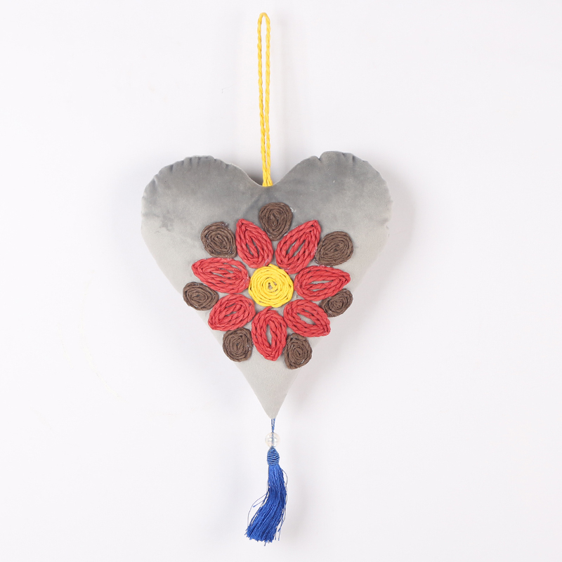 Cloth heart pendant