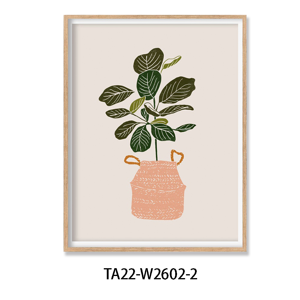 Nordic style sitting room dining-room bedroom background wall hangs a picture
