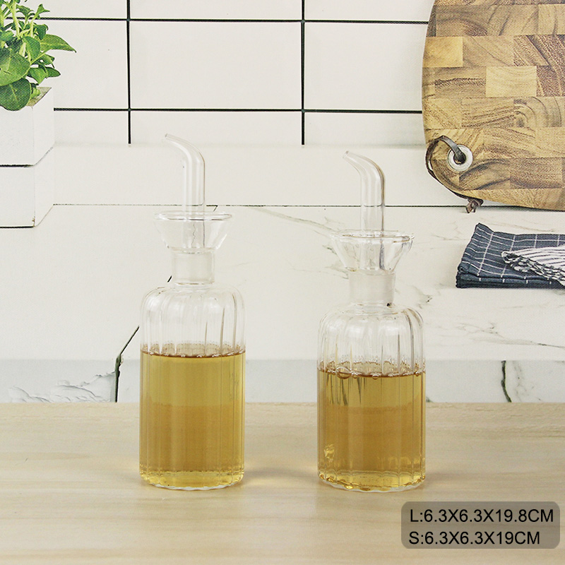 glass oil bottle