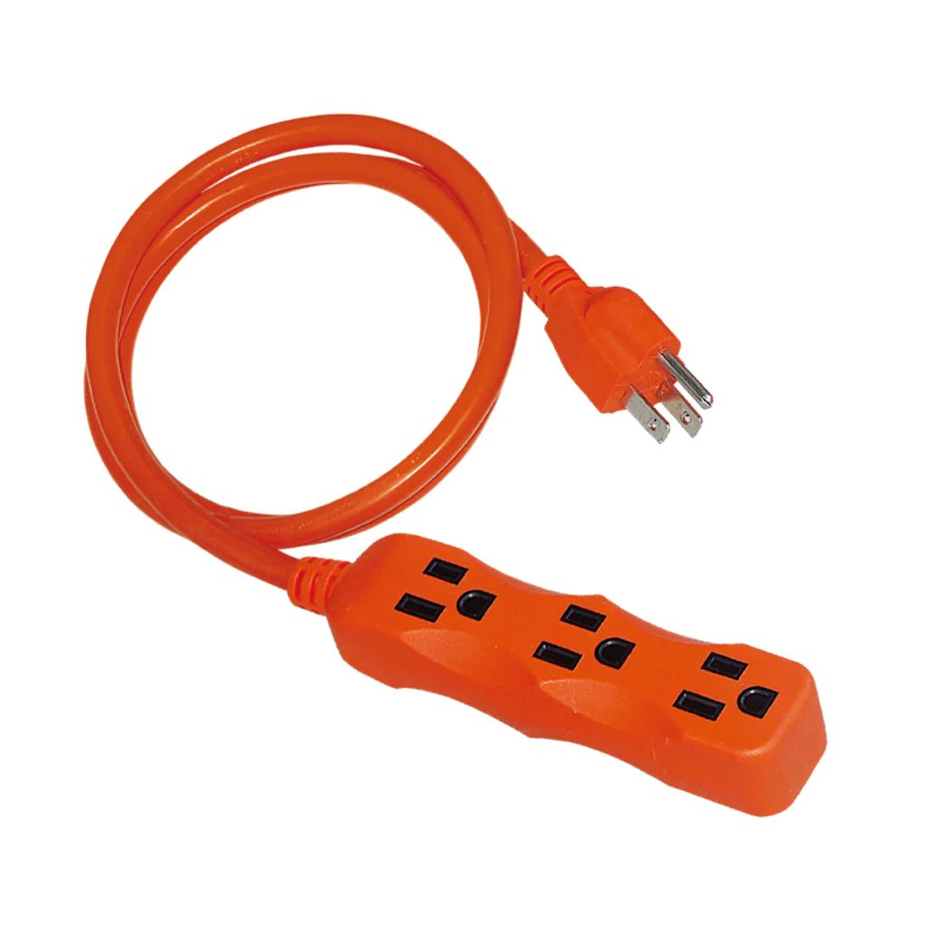 Outdoor Extension Cords 3 Outlet Straight 16/3 AWG 13AMPS