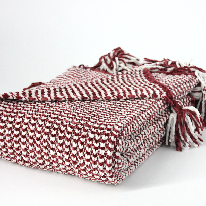 Knitted Soft Sofa Bed Throw Blanket