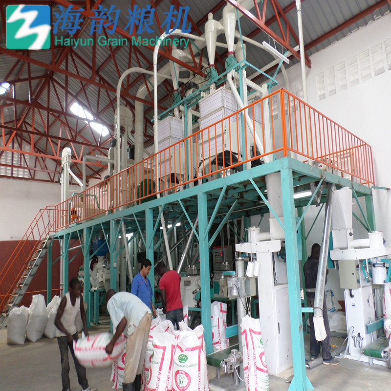 Haiyun gramaize flour mill machine,corn flour mill machine for60tons of maize flour mill machine plant