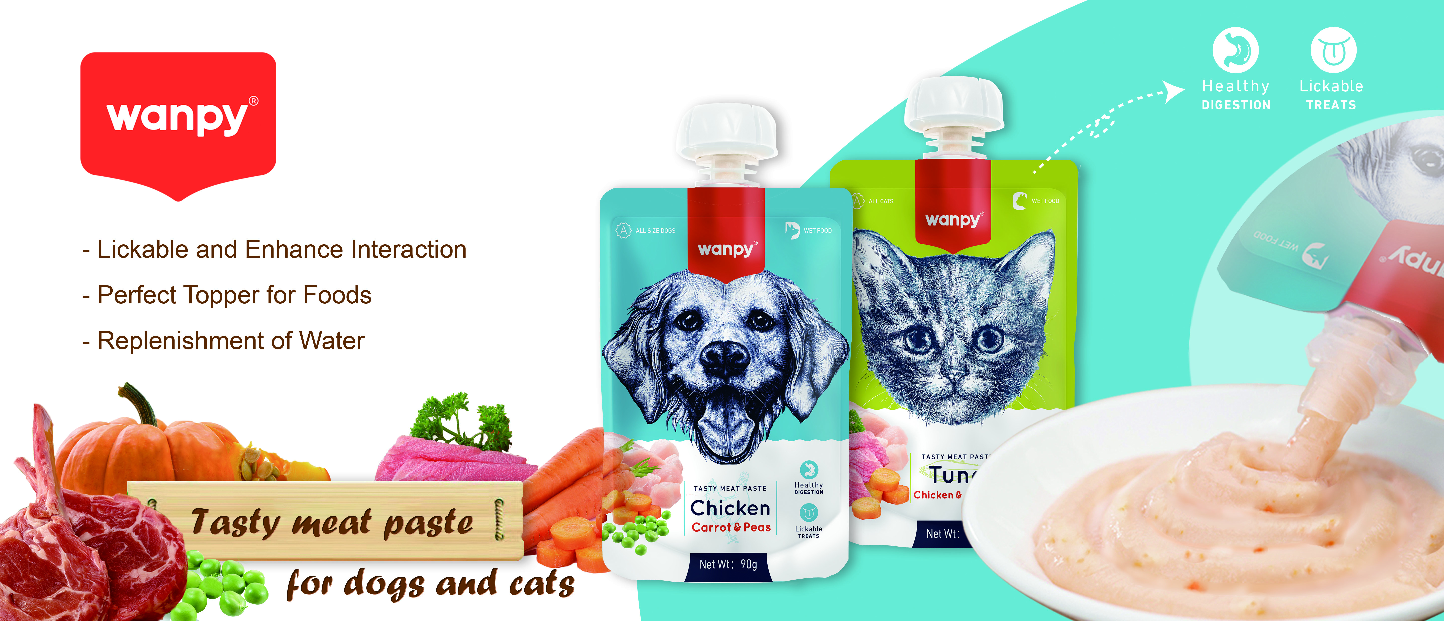 Dog/Cat Wet Food（tasty meat paste）