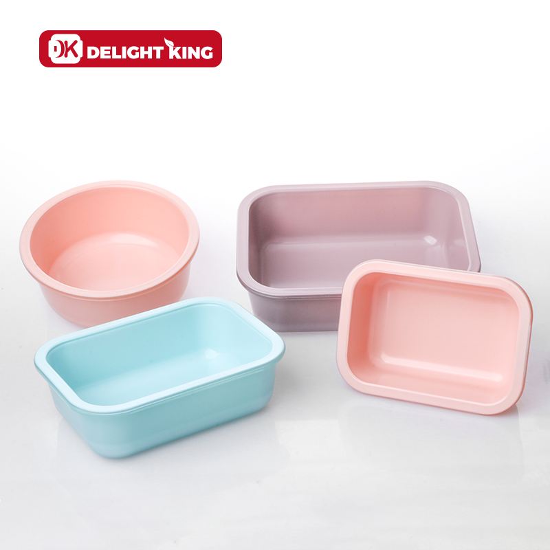 colorful glass food container