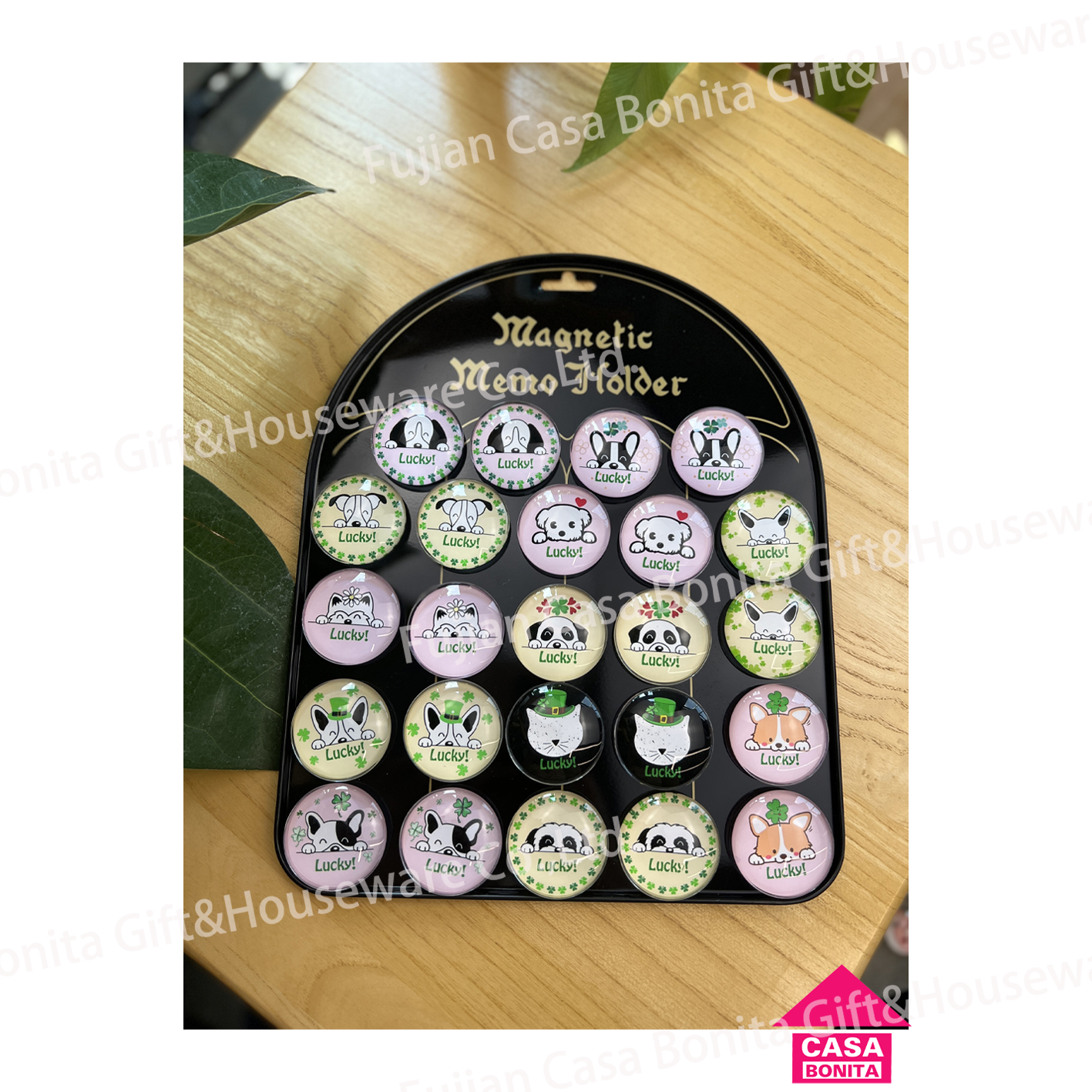 Puppy card holders key rings fridge magnets
